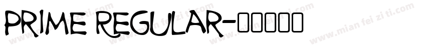 Prime Regular字体转换